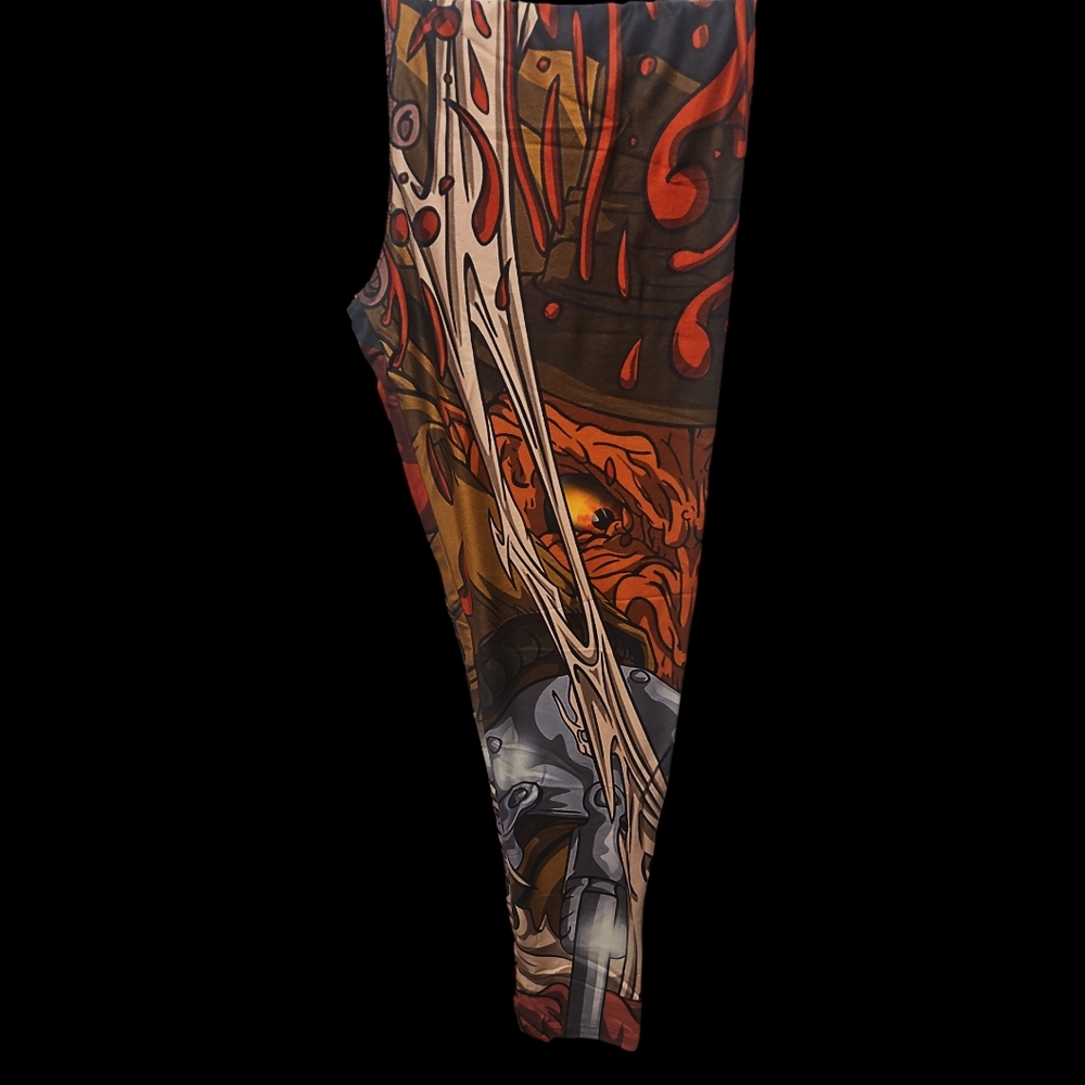 NWT One of a Kind Nightmare on Elm Street Freddy OS Charlie's Project Leggings